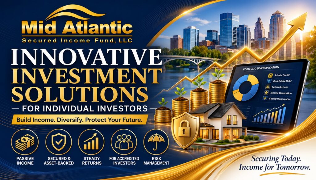 Innovative investment solutions for individual investors including private credit, real estate-backed debt, alternative income strategies, and diversified portfolio construction.